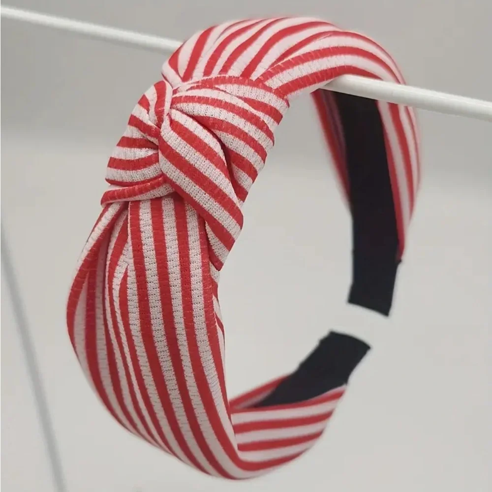 💖 3/$30 💖 Red Striped Knotted Headband